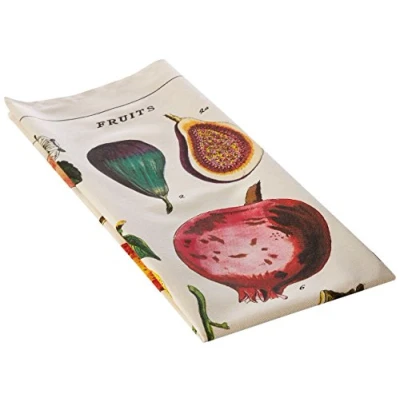 Image of Cavallini Vintage Fruits Cotton Tea Towel