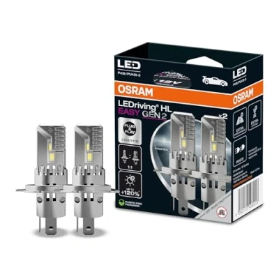 Image of OSRAM LEDriving® HL EASY GEN 2 ≜ H4/H19, LED high and low beam lamp, Cool White 6500K, no accessory needed, offroad use only ECE, lamps