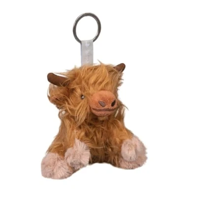 Image of Wrendale Designs &#039;Gordon&#039; Highland Cow Plush Keyring