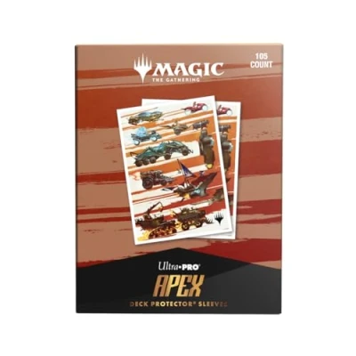 Image of Ultra PRO Aetherdrift Finish Line Bundle Key Art 105ct APEX™ Deck Protector Sleeves for Magic: The Gathering, Sports Cards, MTG, D&amp;D Sized to Fit Standard Size Gaming Accessory