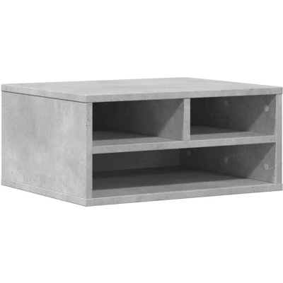 Image of vidaXL Printer Stand Concrete Grey 49x40x22,5 cm Engineered Wood