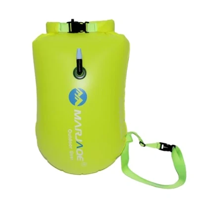 Image of XZSUN Storage Swim Buoy for Open Water Swimmers ，20L Waterproof Dry Bag Safety Float(Fluo Yellow)