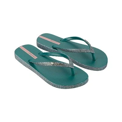 Image of Ipanema Women&#039;s Maxi Glow Fem Flip Flop, Green Glitter Green, 4 UK