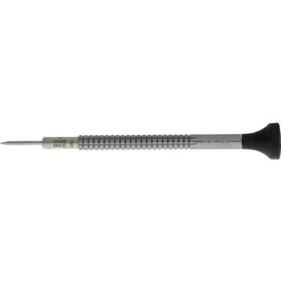 Image of Horotec MSA01.020 Watchmaker&#039;s Screwdriver Made of Eloxed Aluminium, Ergonomic POM Head and Interchangeable Stainless Steel Bit, 1.4 mm