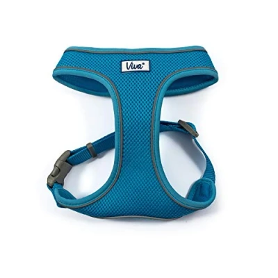Image of Ancol Viva Mesh Dog Harness, Blue, Medium (fits girth 44 57 cm)