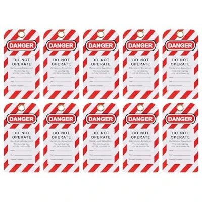 Image of Sealey Lockout Safety Tag 10 Piece