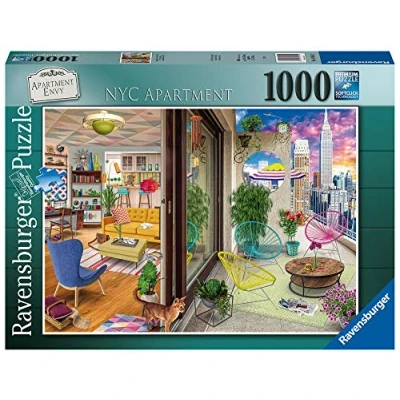 Image of Ravensburger NYC New York City Apartment Vision 1000 Piece Jigsaw Puzzle for Adults &amp; Kids Age 12 Years Up