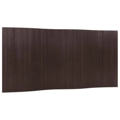 Image of vidaXL Dark Brown Bamboo Room Divider Screen Natural Indoor Partition Privacy for Bedroom, Living Room, Office 165x400 cm