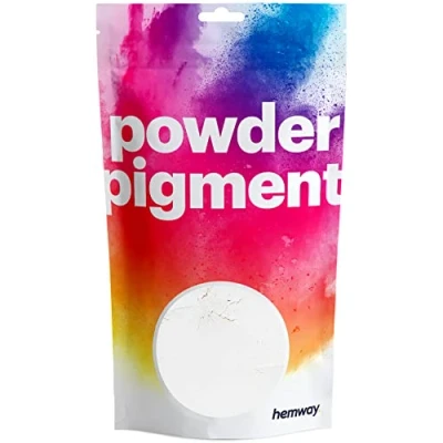 Image of Hemway Epoxy Dye Pigment Powder Colour Ultra Sparkle Metallic Pigments for Resin Polyurethane Chalk White 100g / 3.5oz
