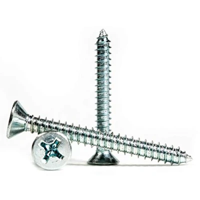 Image of 4.8mm x 16mm Phillips Countersunk Self Tapping Screws Steel Tappers (Pack of 20)