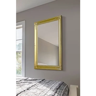 Image of MirrorOutlet Large Gold Antique Style Ornate Big Wall Mirror Bargain 3FT6 X 2FT6 106CM 76CM, Wood,829693160