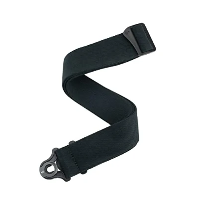 Image of D&#039;Addario Auto Lock Guitar Strap Acoustic &amp; Electric Accessories Easy to Use Locking Straps Uses Existing Buttons Skater Black