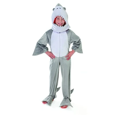 Image of Bristol Novelty CC052 Shark Plush with Head Costume, Unisex Child, Medium, 128 cm
