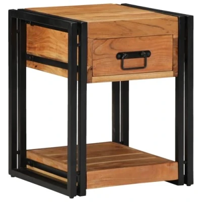 Image of vidaXL Nightstands 2 pack 40x40x50 cm Solid Acacia Wood