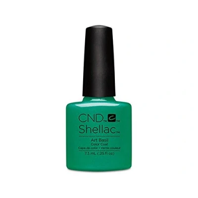 Image of CND Shellac Professional Color Coat Gel Nail Polish 7.3ml Art Basil