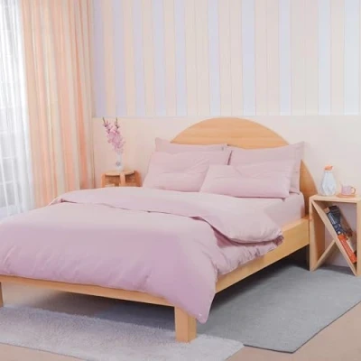 Image of Sheet Story Bamboo Super King Duvet Cover Set 400 Thread Count Size with Pillowcases Luxuriously Soft and Hypoallergenic
