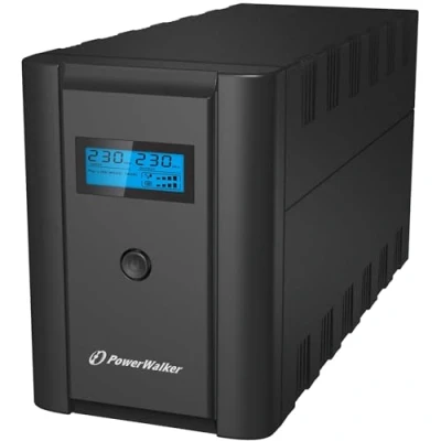 Image of PowerWalker 10121013 VI 2200 LCD/UK IEC UPS 1200W,Black