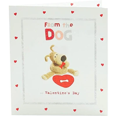 Image of Boofle From The Dog Valentine&#039;s Day Greeting Card Cute Valentines Cards