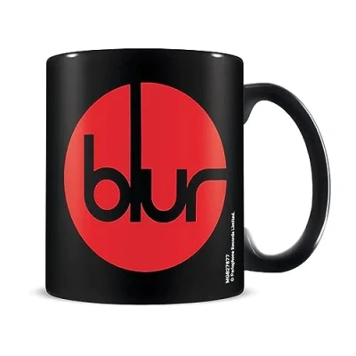 Image of Pyramid International Blur Mug (Logo Design) 11oz Ceramic Coffee Mug, Cups and Mugs for Women Men Official Merchandise, Black