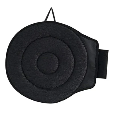 Image of 360 Degree Rotation cushion Car Seat Foam Mobility Aid Chair Revolving Swivel Memory Mat (Color : Black)