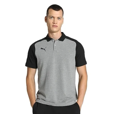 Image of PUMA teamCUP Casuals Polo, Medium Gray Heather, XL