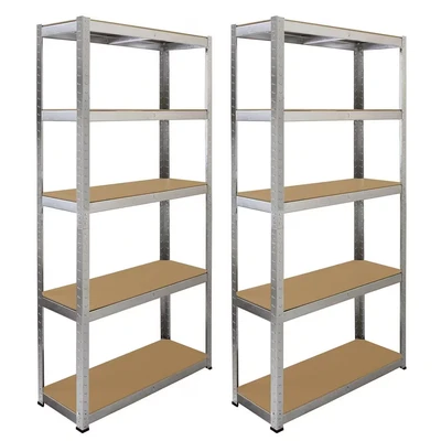 Image of MonsterShop Monster Racking 2 x Galwix Galvanised Steel Shelves 90cm Wide