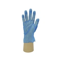Image of Shield Scientific GD11 Blue Vinyl Powdered Disposable Glove Size Extra Large (Pack of 100) GD11XL