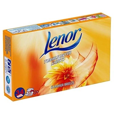Image of Lenor Fabric Softener Tumble Dryer Sheets Summer Breeze 408 (12 x 34 pack)