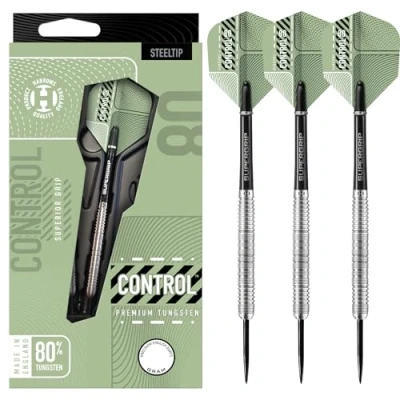 Image of Harrows Control Parallel 80% Tungsten Steel Tip Darts Set (25, Grams)