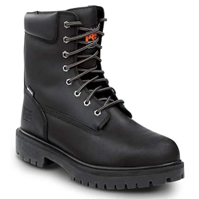 Image of Timberland Pro Mens 6&quot; Direct Attach Steel Safety Toe Waterproof Insulated Shoe, 9 UK, Black