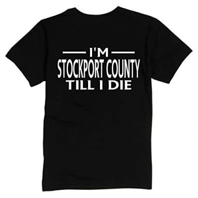 Image of Stockport County Till I DIE Premium Mens T Shirt X Large Black