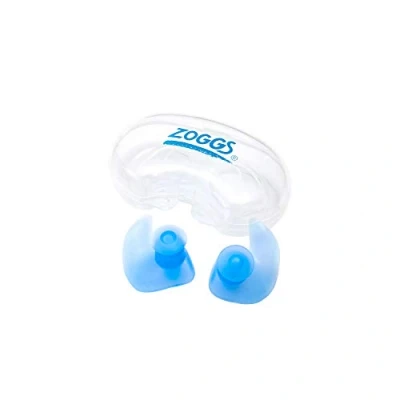 Image of Zoggs Aqua Plugz, Ear Plugs for Swimming, Reusable Silicone (packaging may vary) Blue 14+ Years