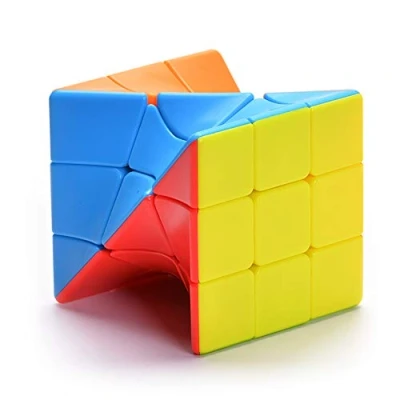 Image of Yealvin Twisty Skewb Cube 3x3 Stickerelss Speed Puzzle for Kids