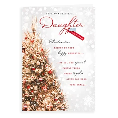 Image of Avant Garde Studios Photo Christmas Card Daughter 10 x 7 inches