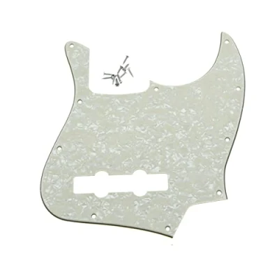 Image of Dopro Jazz Bass J Pickguard for USA/Mexican 4 String FD Aged Pearl