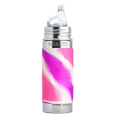 Image of Pura Insulated Stainless Steel Toddler Bottle with Silicone XL Sipper Spout (Plastic, Non Toxic Certified, BPA Free