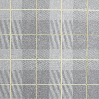 Image of Arthouse Ochre Grey Tartan Check Country Style Wallpaper Hard Wearing Vinyl Vintage Bedroom Kitchen Hallway Livingroom Office Study Bathroom Dining Full Roll 10.05m x 53cm 299000