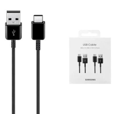 Image of SAMSUNG USB A to Type C Cable, 150 cm (Multi Pack 2), Black