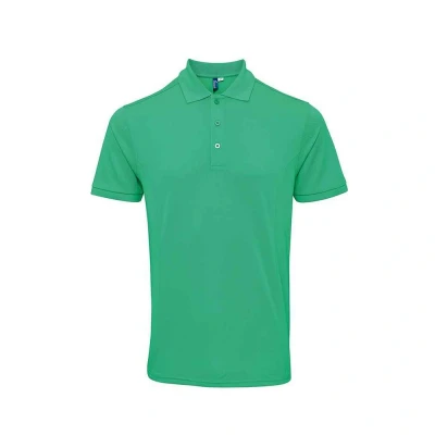Image of Premier Mens Coolchecker Plus Piqu Polo Shirt (Kelly Green) Size 2XL