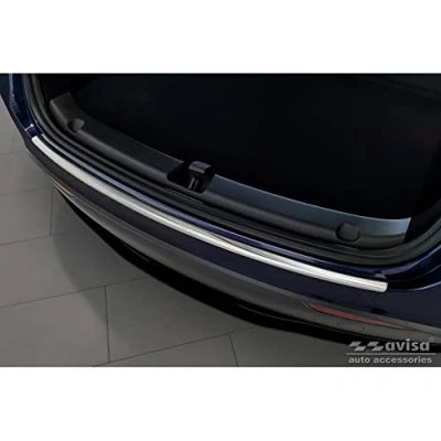 Image of Avisa Stainless Steel Rear bumper protector compatible with Tesla Model Y 2020