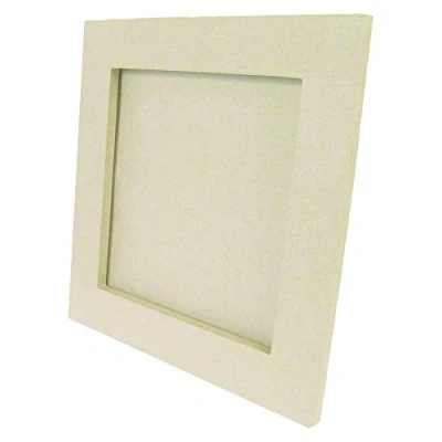 Image of Décopatch Ref CD026C Flat Frame Papier Maché Object to Decorate 0.5 x 20 20cm with Papers &amp; PaperPatch Glue, Glitter, Paints