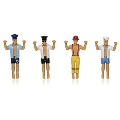 Image of Inevitable Party Men In Uniform Drinking Buddies Pack of 4 Drink Markers