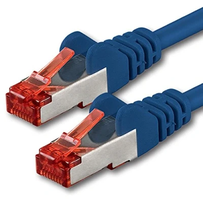 Image of 1aTTack.de 0.5m Cat6 Ethernet Cable Lan Patch Cat 6 Cables Internet Rj45 Plug 1Gbit/s SFTP PIMF magenta 10 pieces