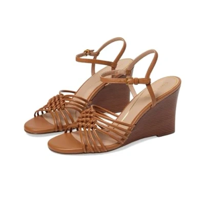 Image of Jitney Knot Wedge Leather Women&#039;s Heels Sandals