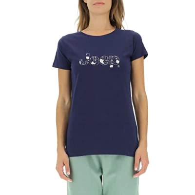 Image of JEEP Women&#039;s J Woman T Shirt Botanical Print J22W, Deep Blue, XL