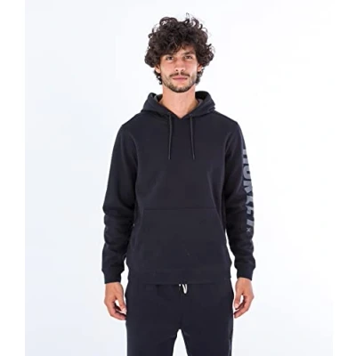 Image of Hurley Men&#039;s Acadia Heat Po Pullover Sweater, Black, L