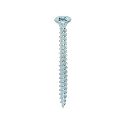 Image of TIMCO Solo Chipboard &amp; Woodscrews PZ Double Countersunk 4.0 x 45 Zinc Box of 200