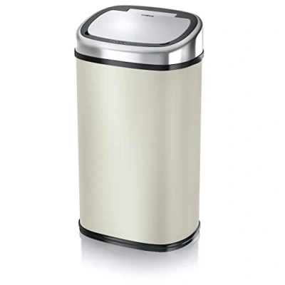Image of Tower 58 Litre Square Sensor Bin Almond