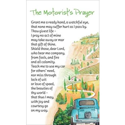 Image of Pocket Prayer Card Motorists