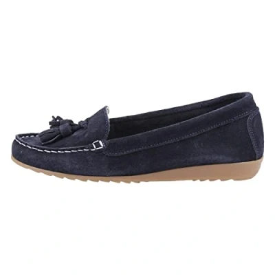 Image of Riva Womens Aldons Moccasin with Snafles Navy Size UK 6 EU 39